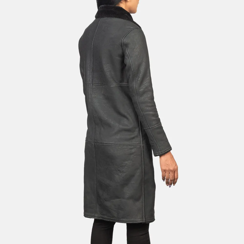 Plush Shearling Leather Coat