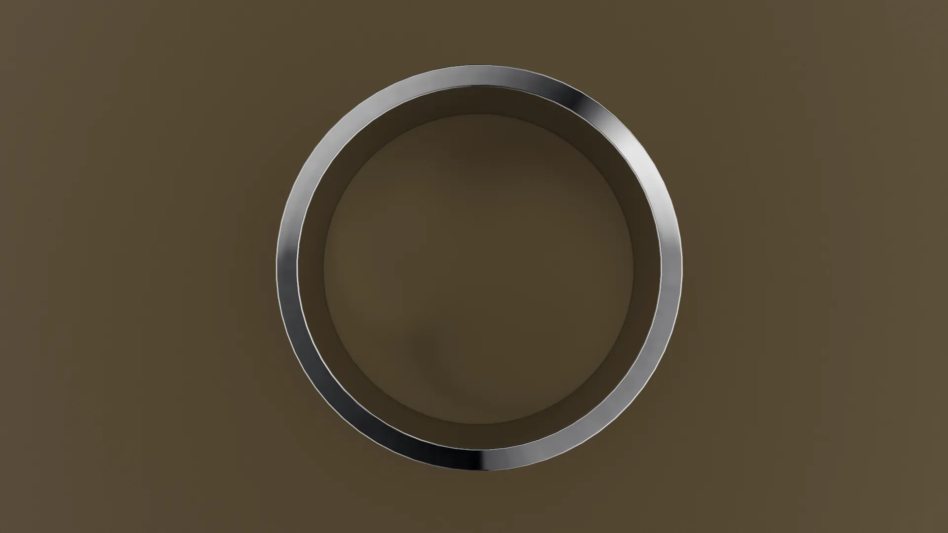 Polished White Gold 10mm Flat Wedding Band