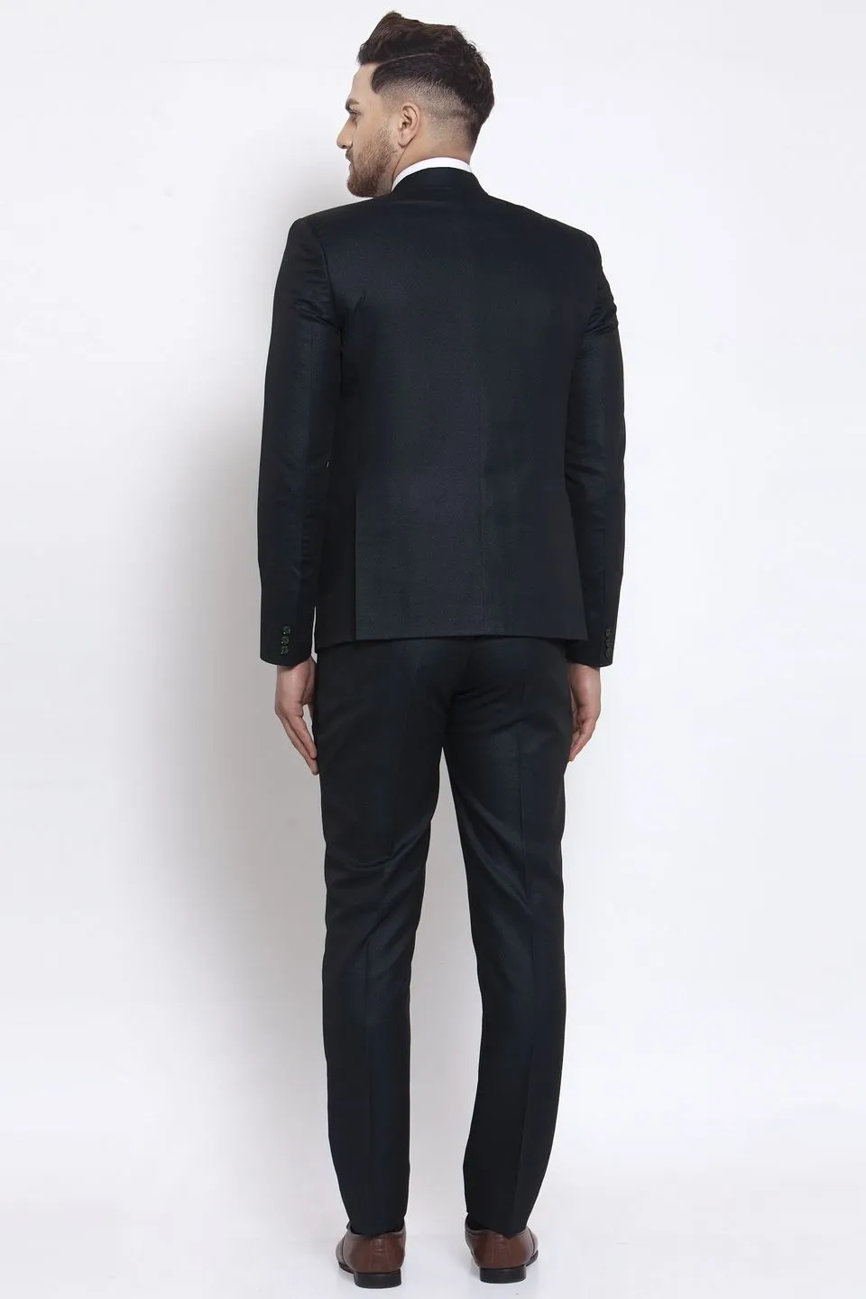 Poly Blend Green Two Piece Suit