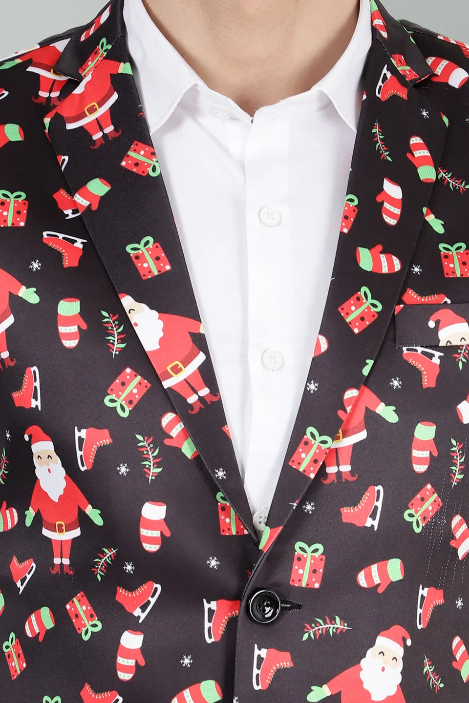 Polyester Cotton Christmas Multicolor Jacket Vest Waistcoat