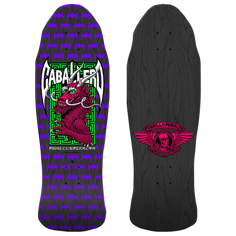 POWELL PERALTA CAB STREET DRAGON BLACK STAIN DECK 9.625"