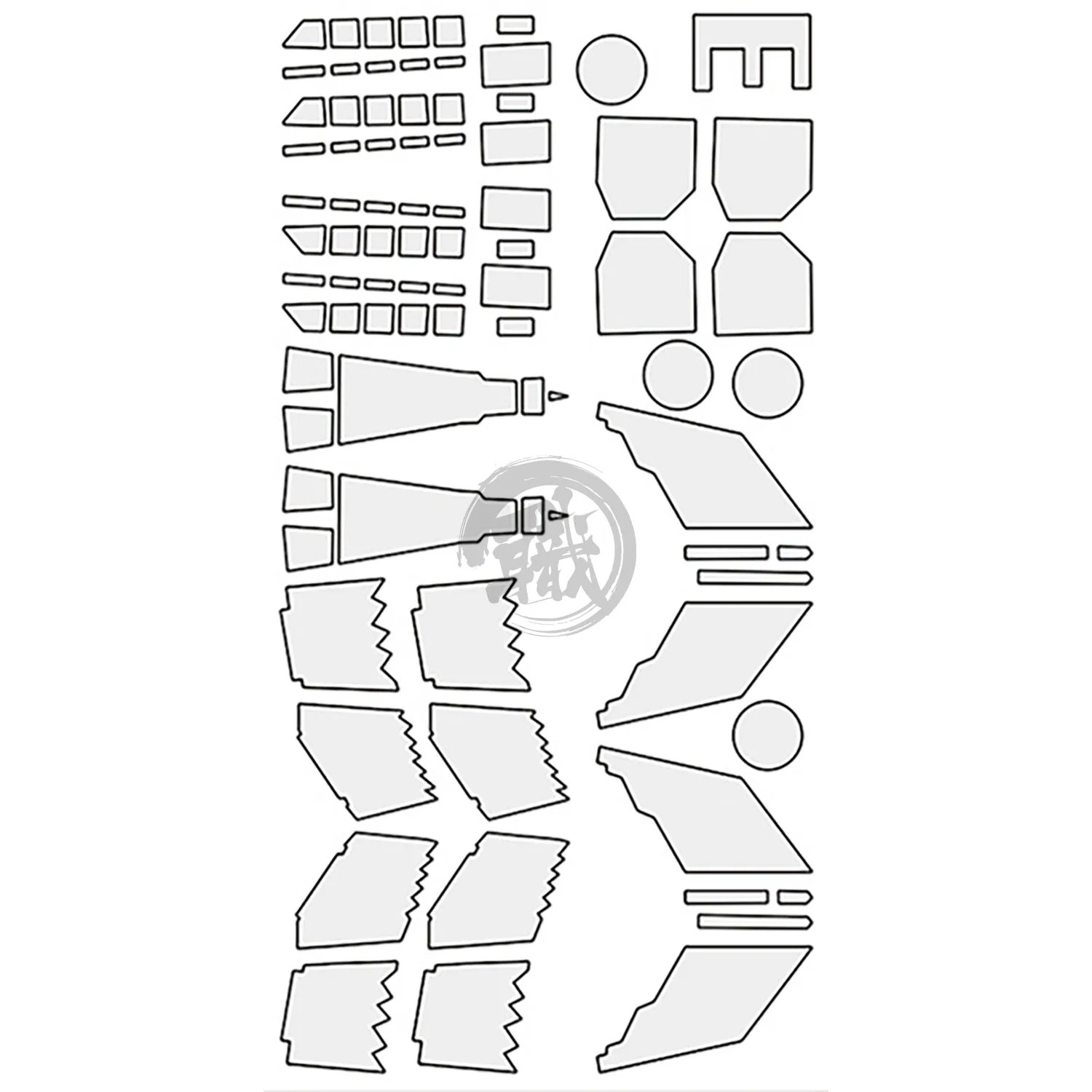 Pre-Cut Masking Tape for Yujiao Land Striker GN-X Resin Conversion Kit
