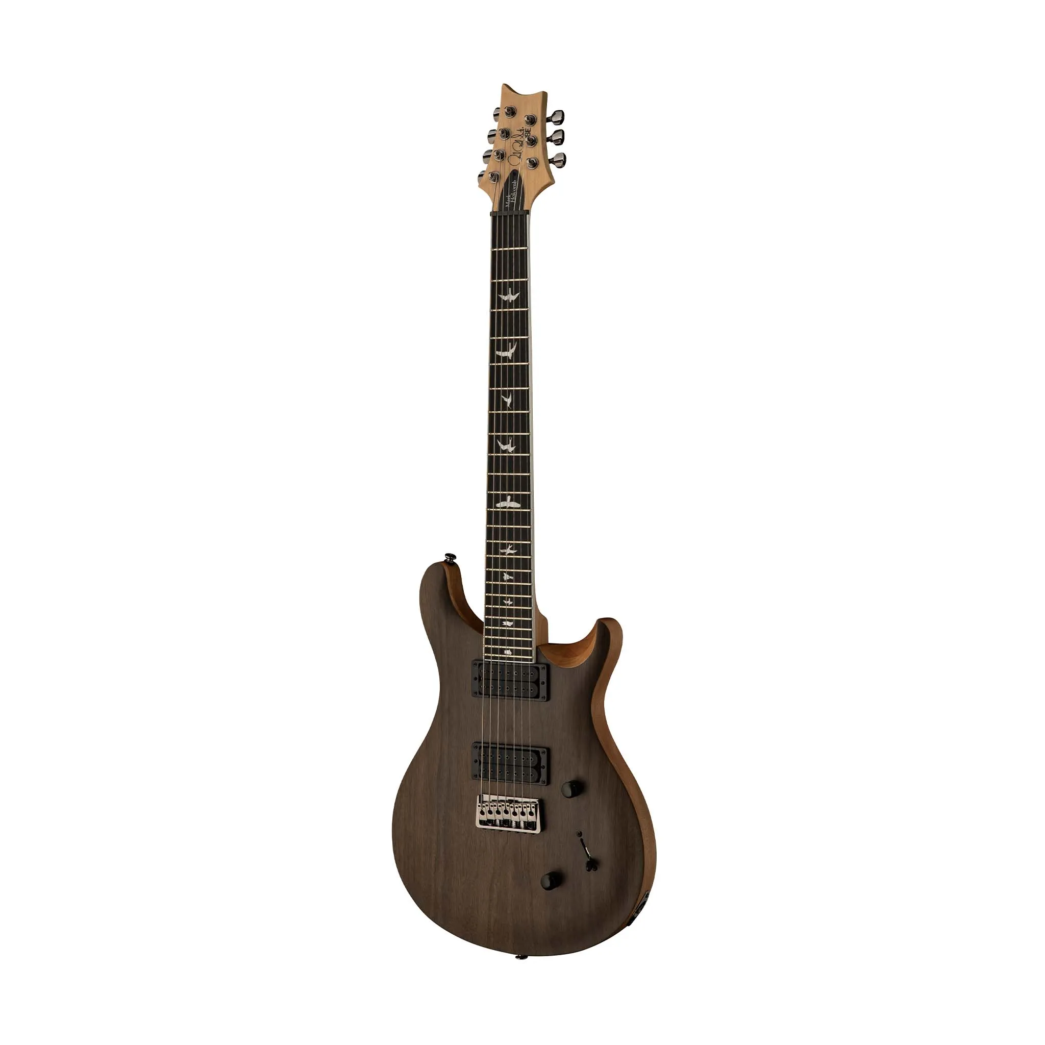 PRS SE Mark Holcomb SVN 7-String Electric Guitar, Ebony FB, Walnut Satin