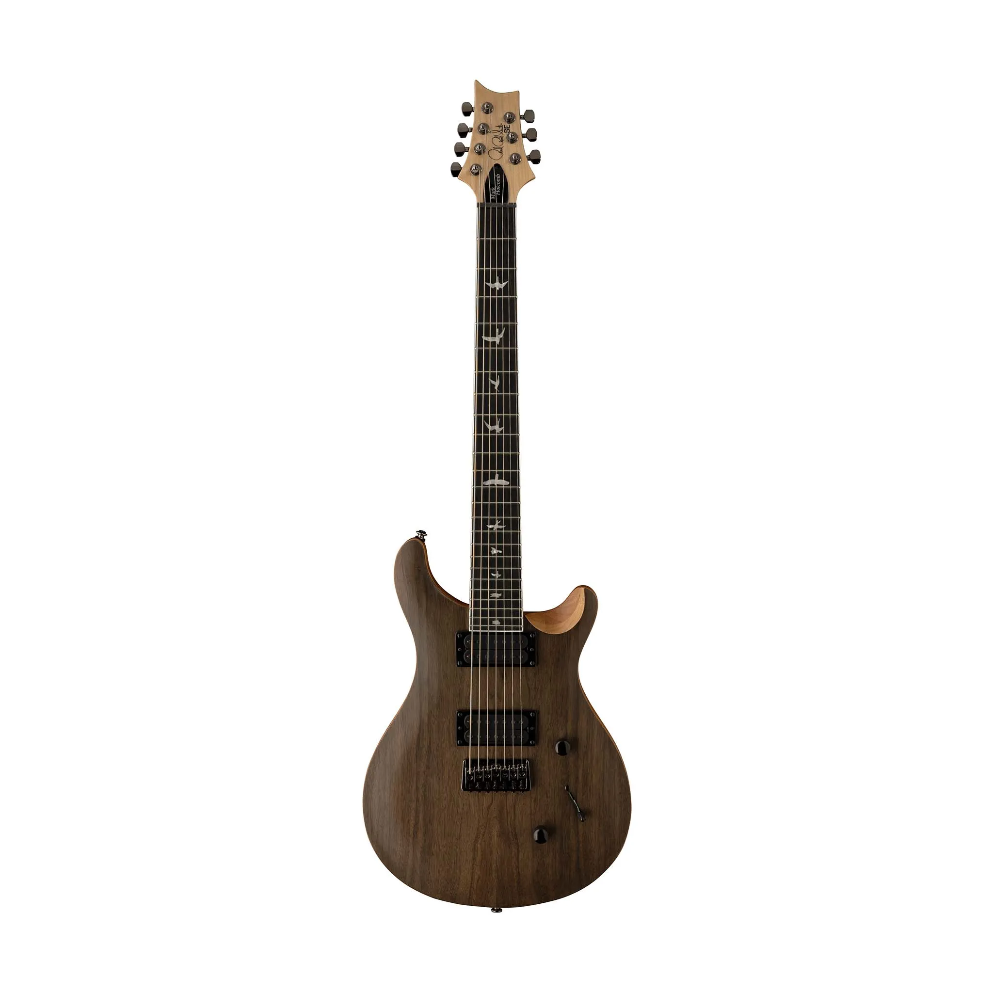 PRS SE Mark Holcomb SVN 7-String Electric Guitar, Ebony FB, Walnut Satin