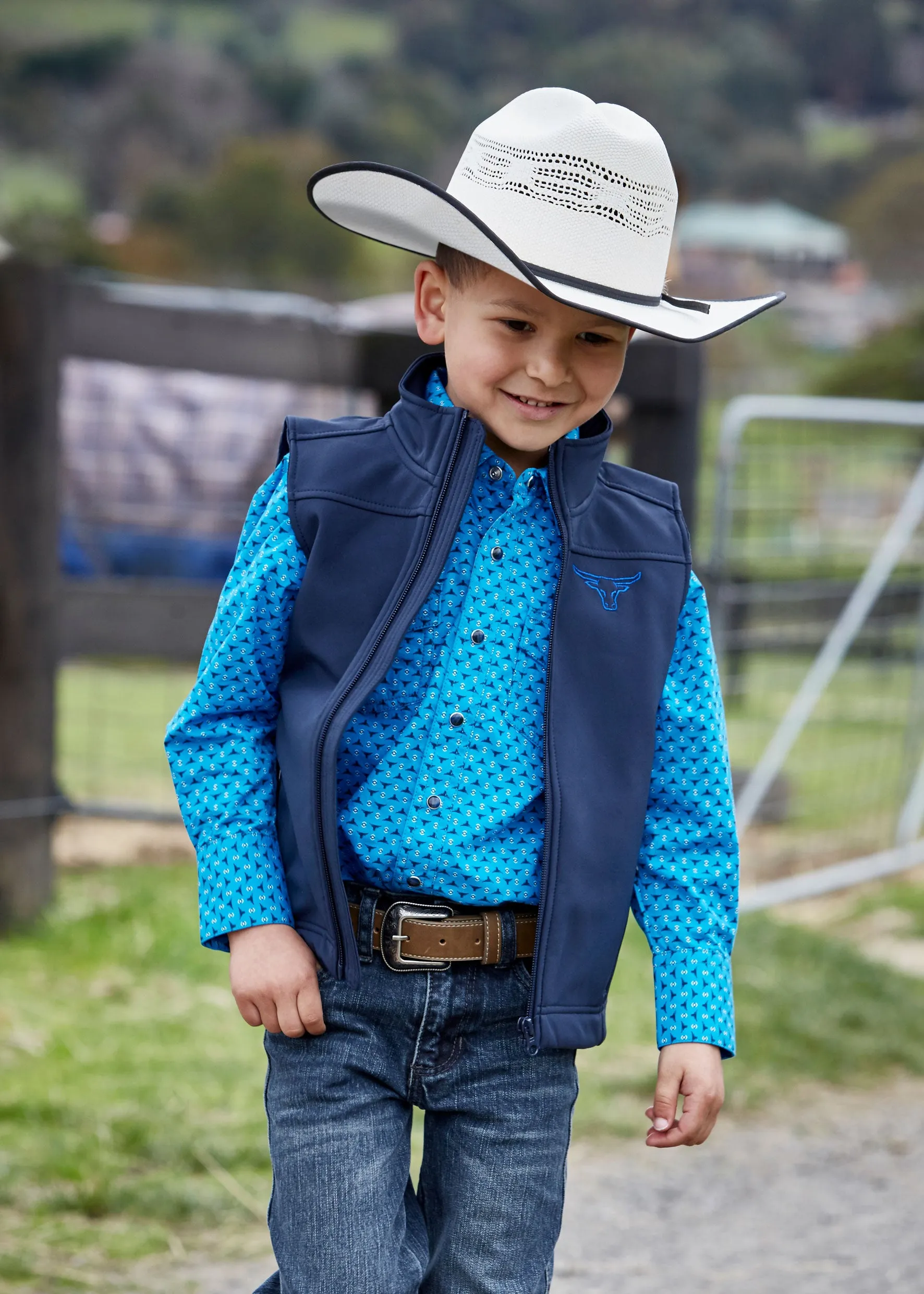 Pure Western Boys Soft Shell Vest