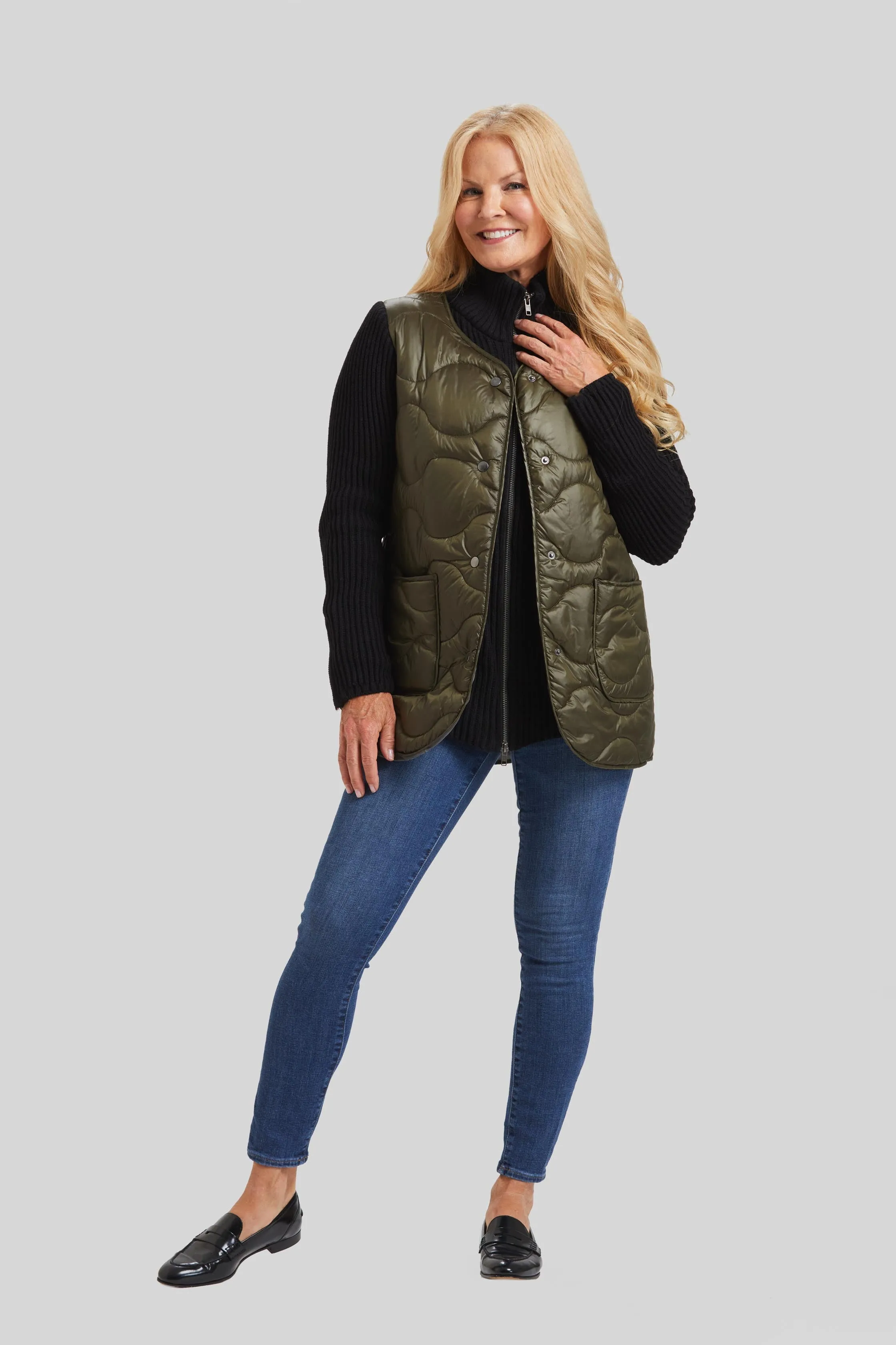 Quilted Go To's Quilted Knit Combo Jacket- FINAL SALE