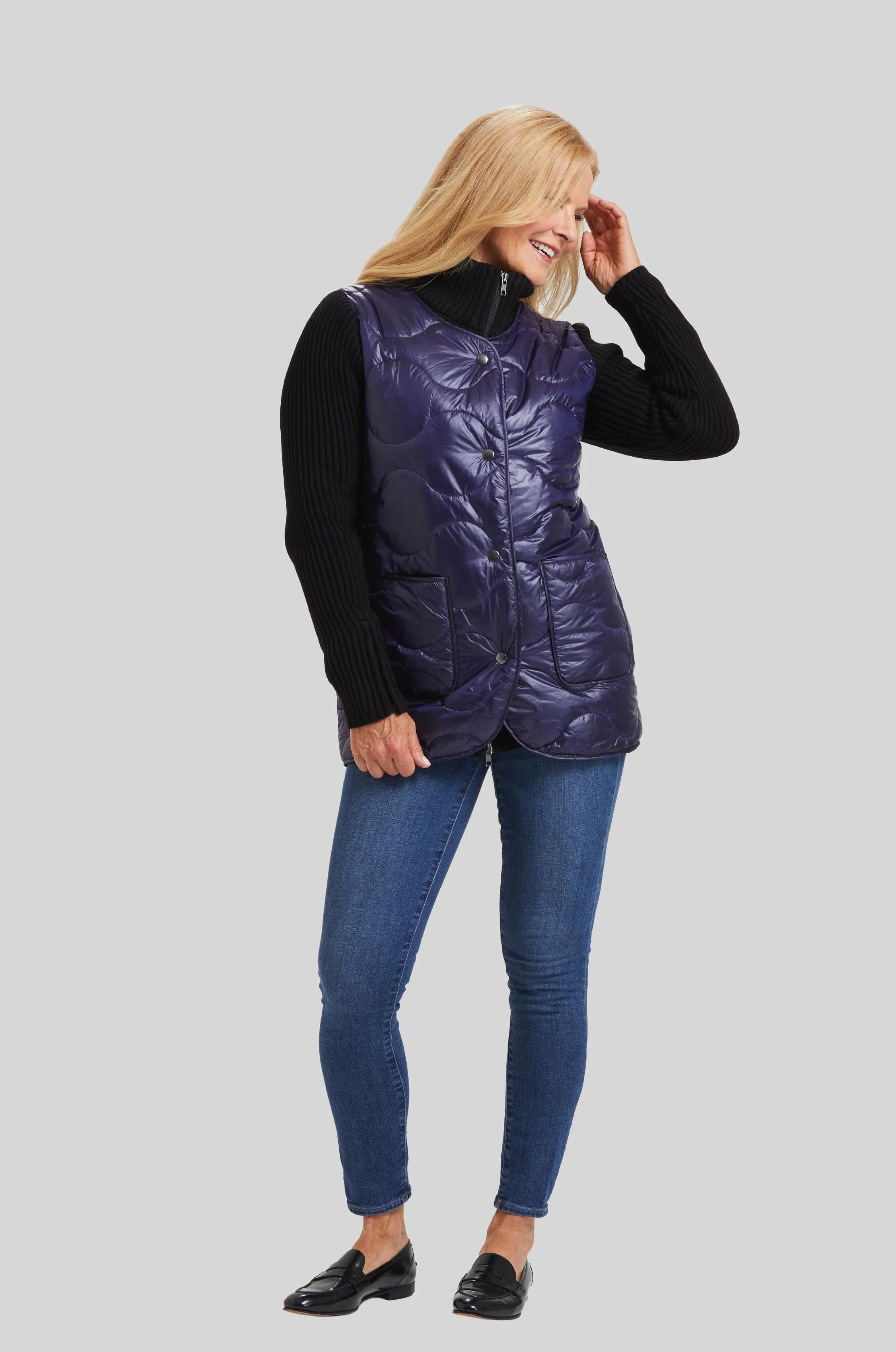 Quilted Go To's Quilted Knit Combo Jacket- FINAL SALE