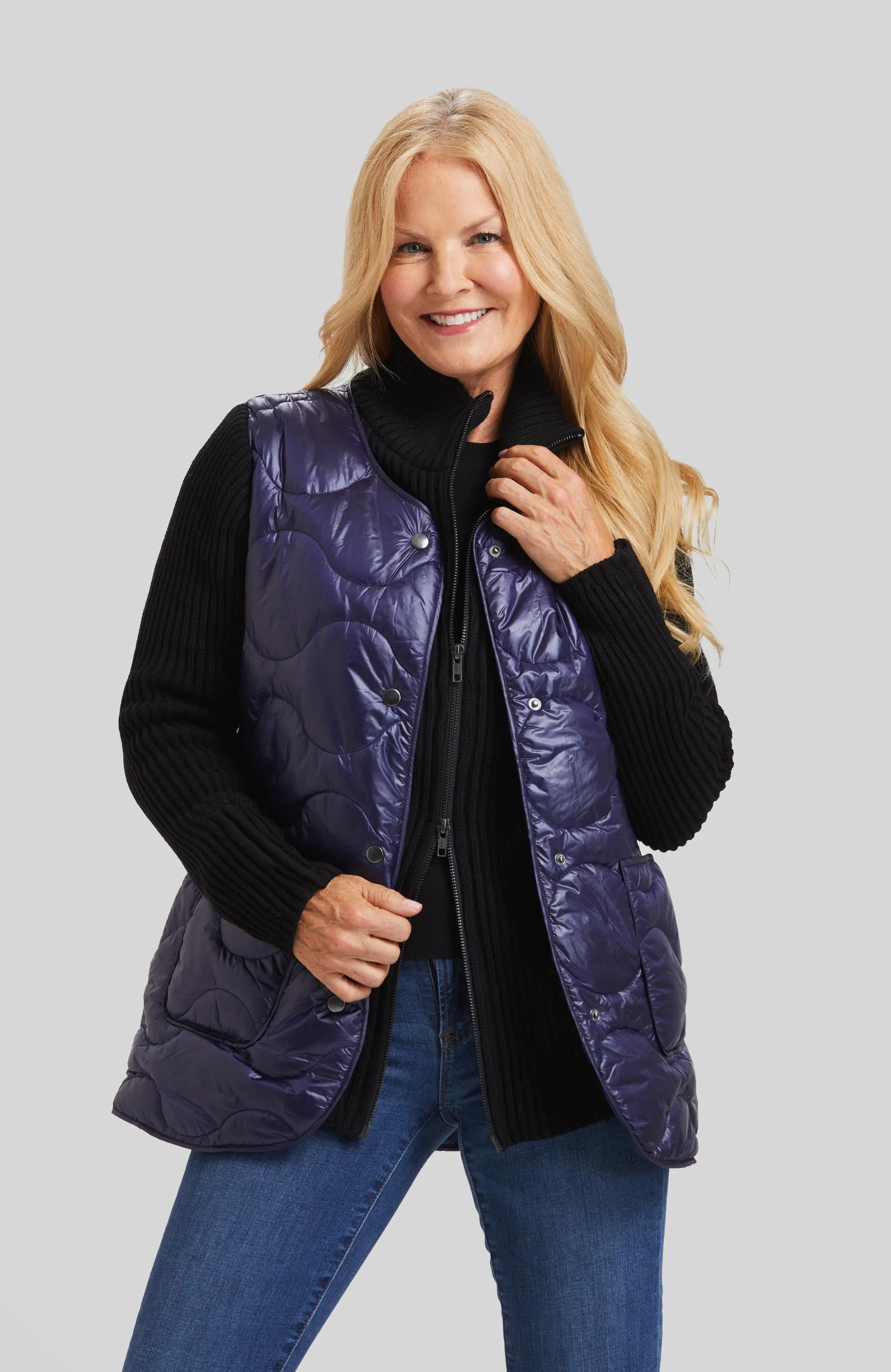 Quilted Go To's Quilted Knit Combo Jacket- FINAL SALE