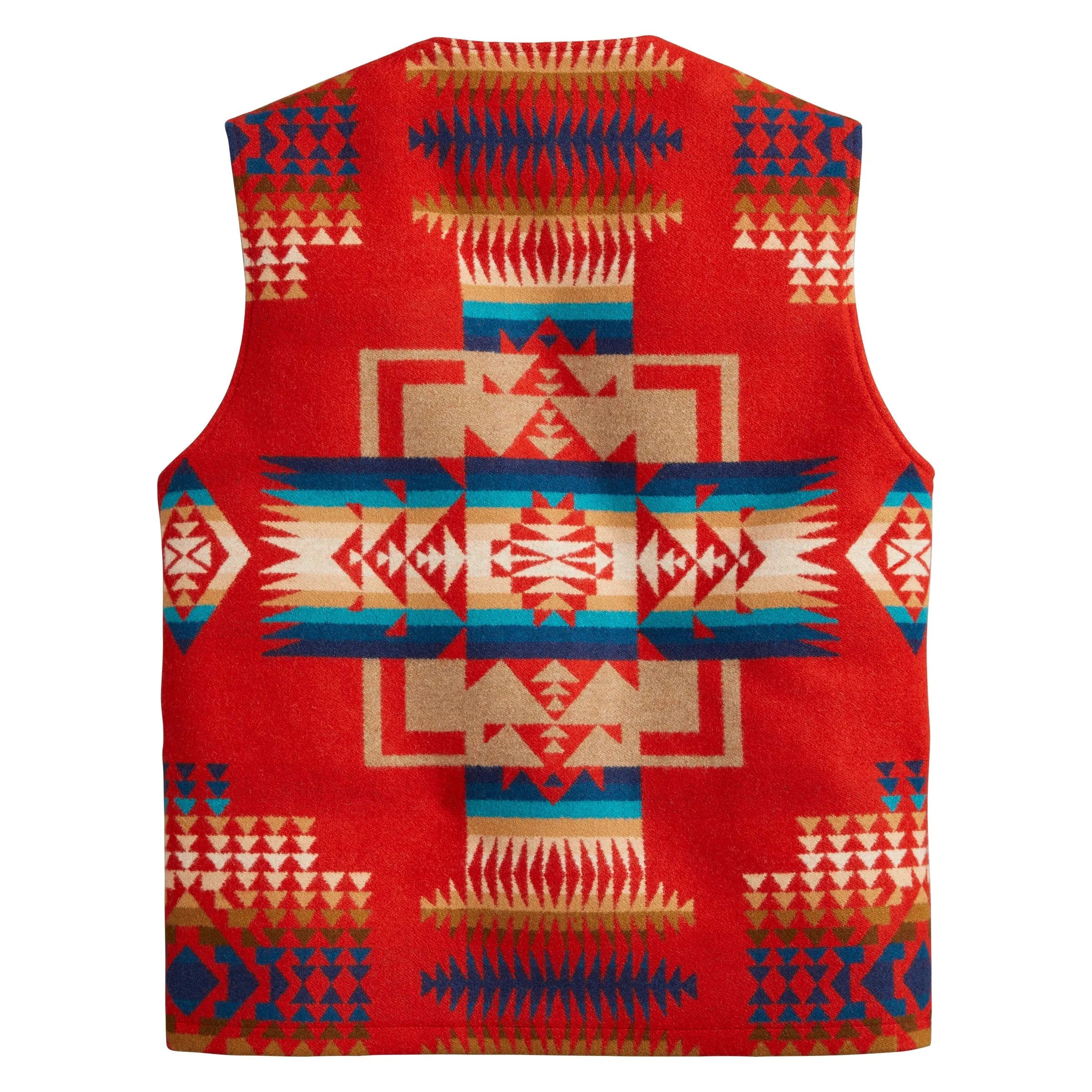 Quilted Snap Chief Joseph Red Vest