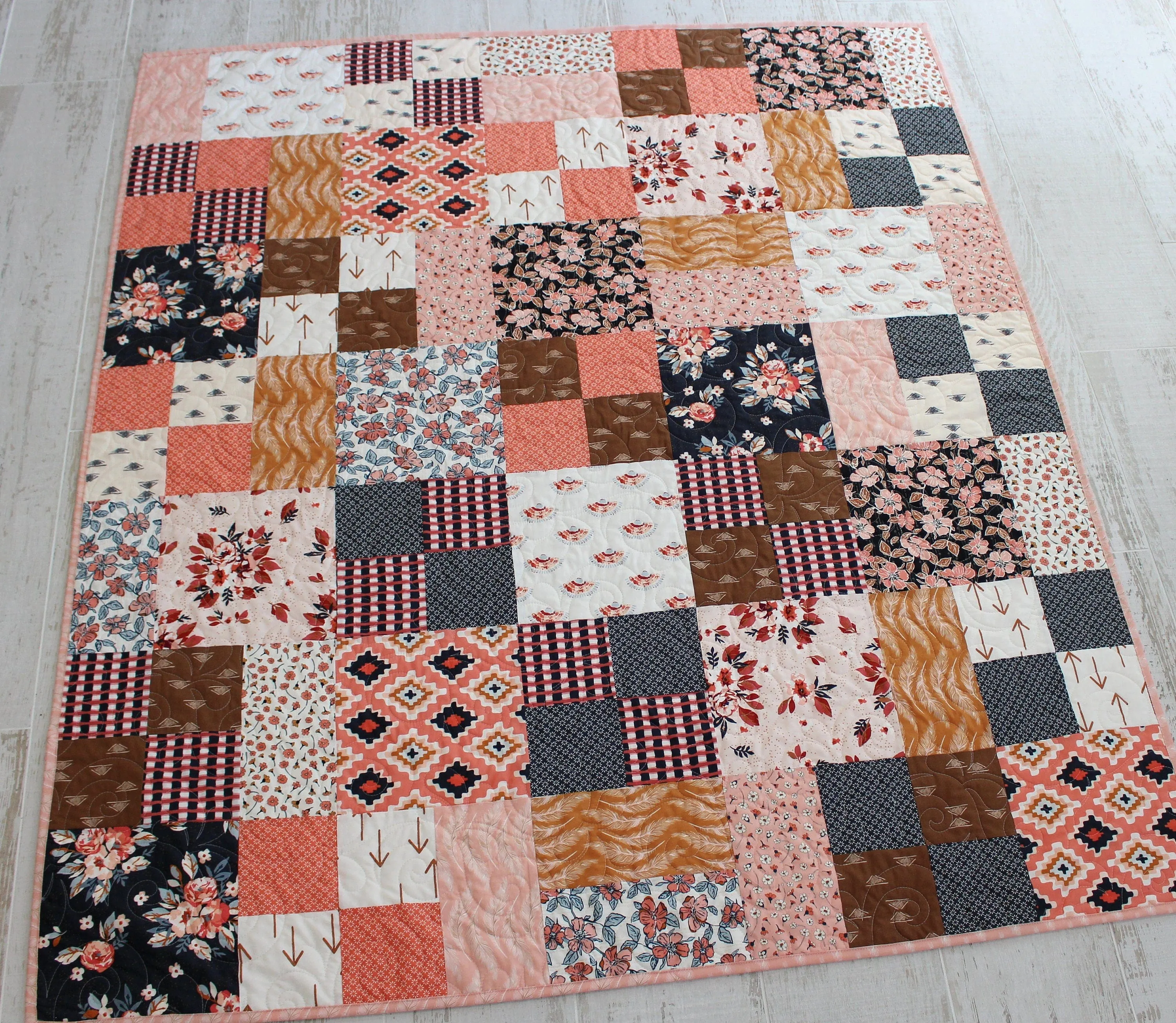 Quilts for Sale, Handmade Blanket, Home Decor, Minky Throw