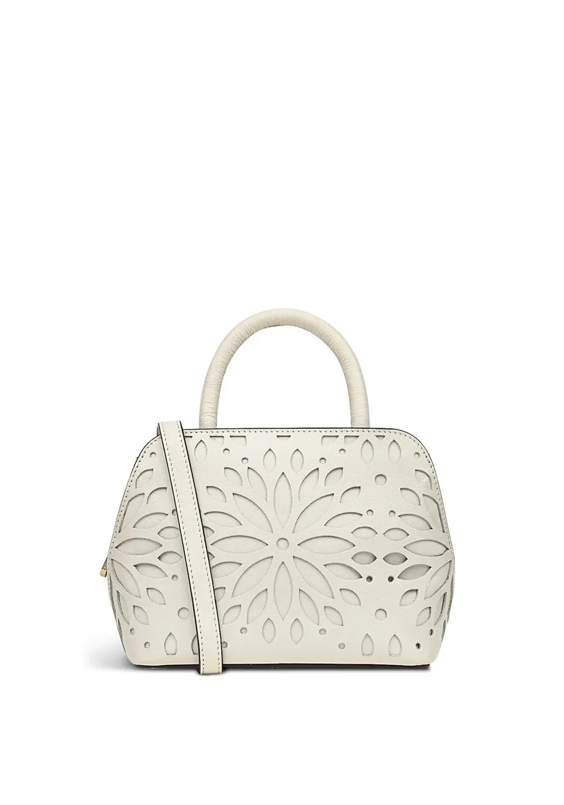 Radley Liverpool Street 2.0 Leather Cut Out Grab Bag, Light Neutral