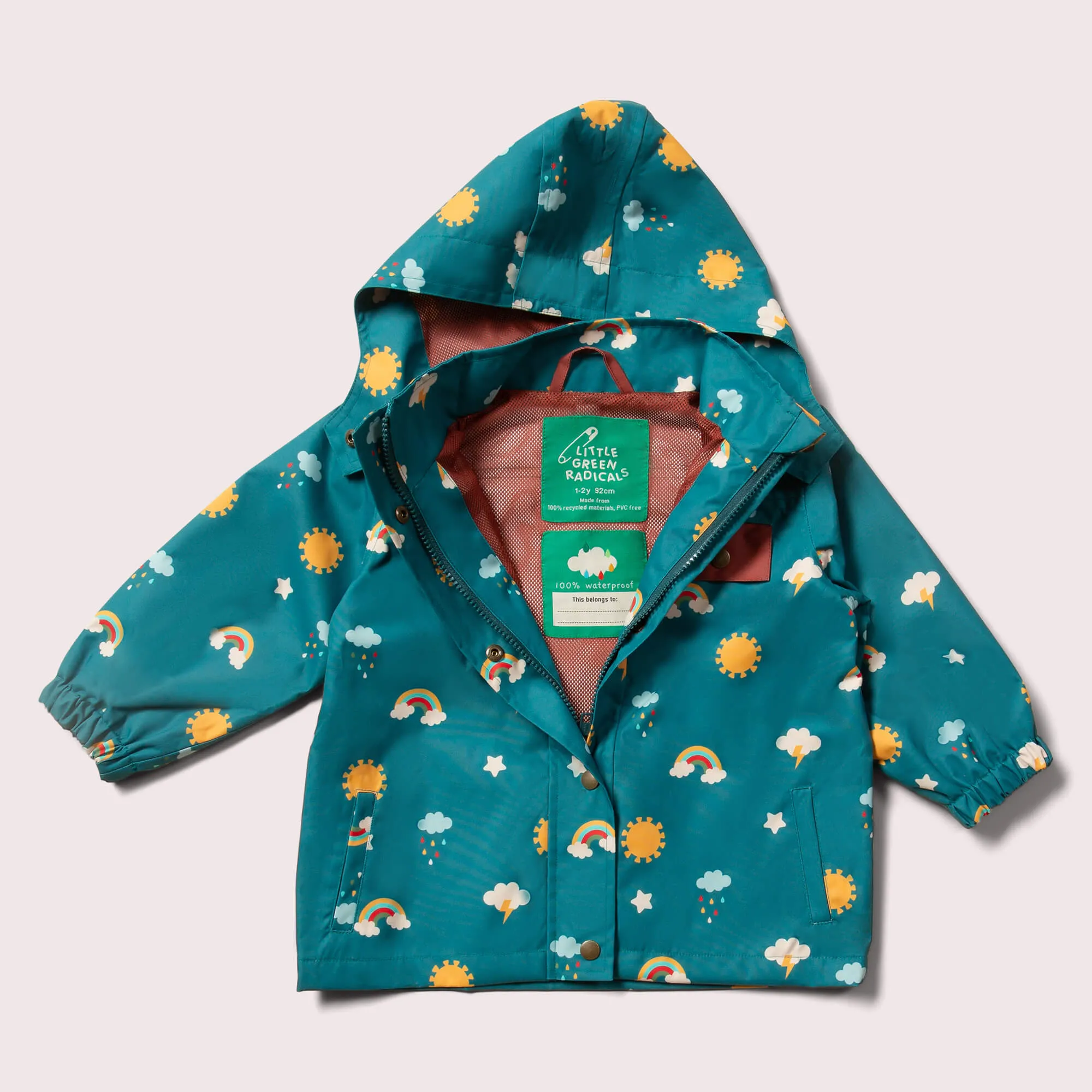 Rainbow Days Recycled Waterproof Raincoat