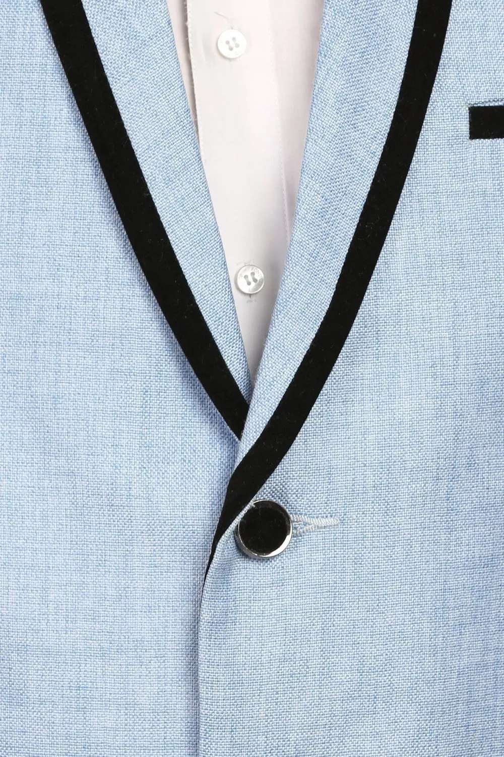 Rayon Blue Blazer