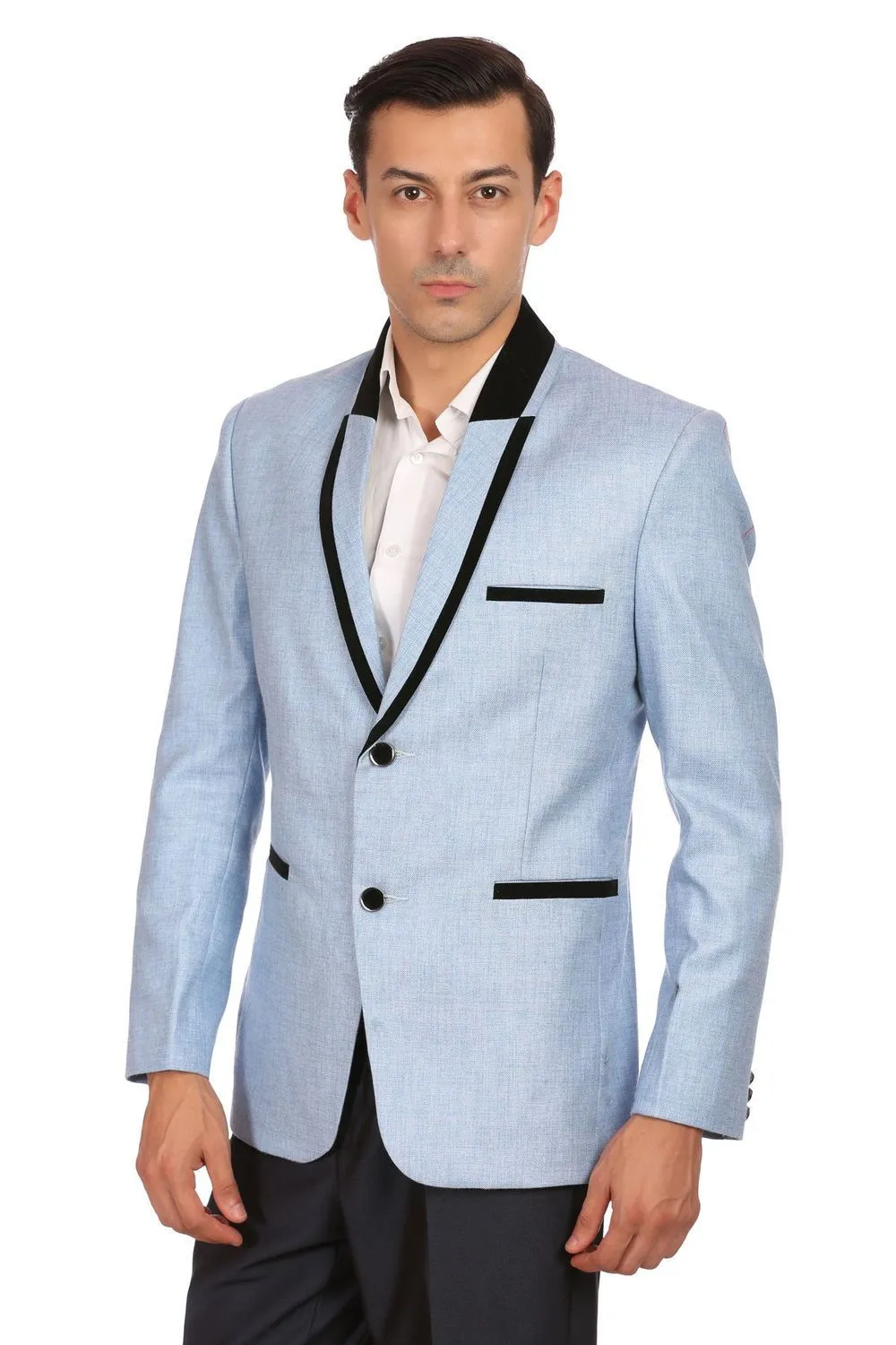 Rayon Blue Blazer