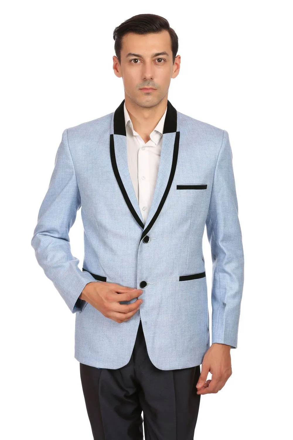 Rayon Blue Blazer