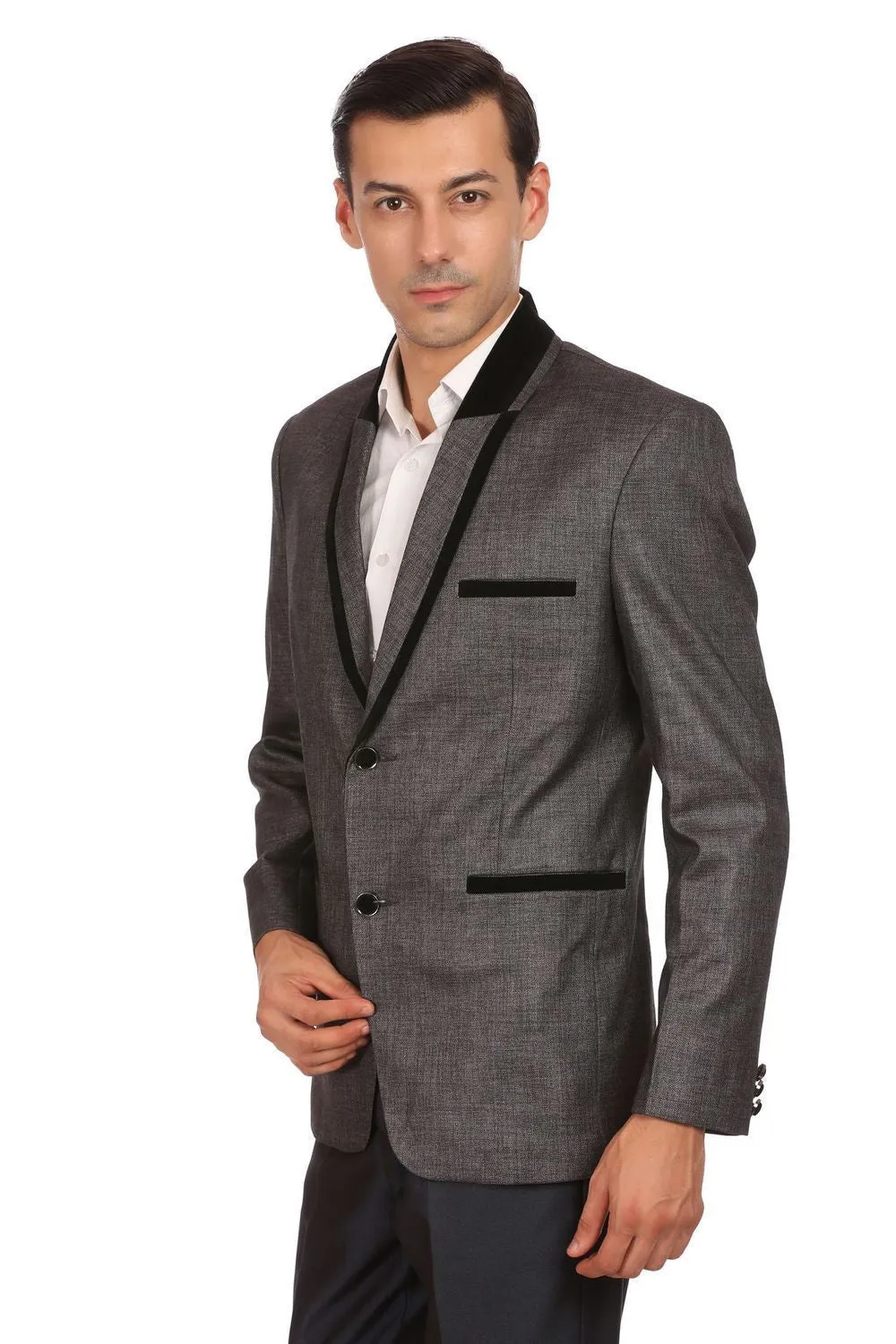 Rayon Grey Blazer