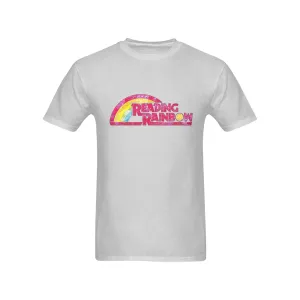 Reading Rainbow Distressed Logo Men's T-shirt 100% Cotton