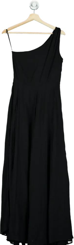 Religion Black One-Shoulder Maxi Dress UK 8