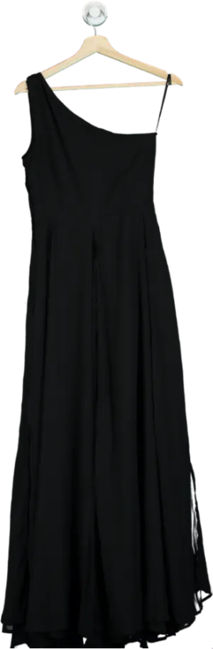 Religion Black One-Shoulder Maxi Dress UK 8