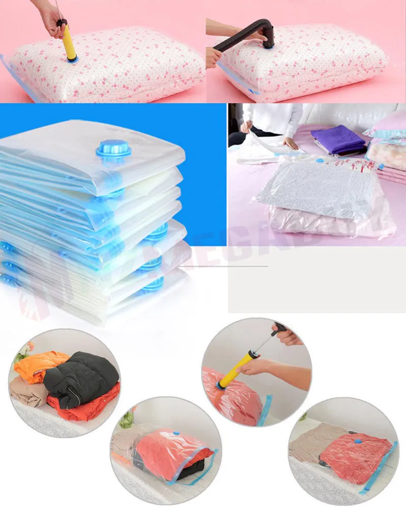Reusable Vacuum Seal Travel Bag 80 x 120* 1pcs,4pcs,8pcs