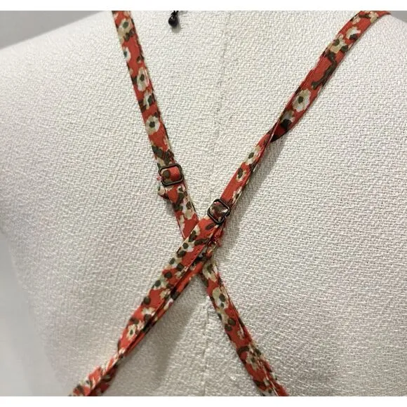 Revolve Faithfull The Brand Womens Floral Print V Neck Maxi Dress Sz 4 high slit