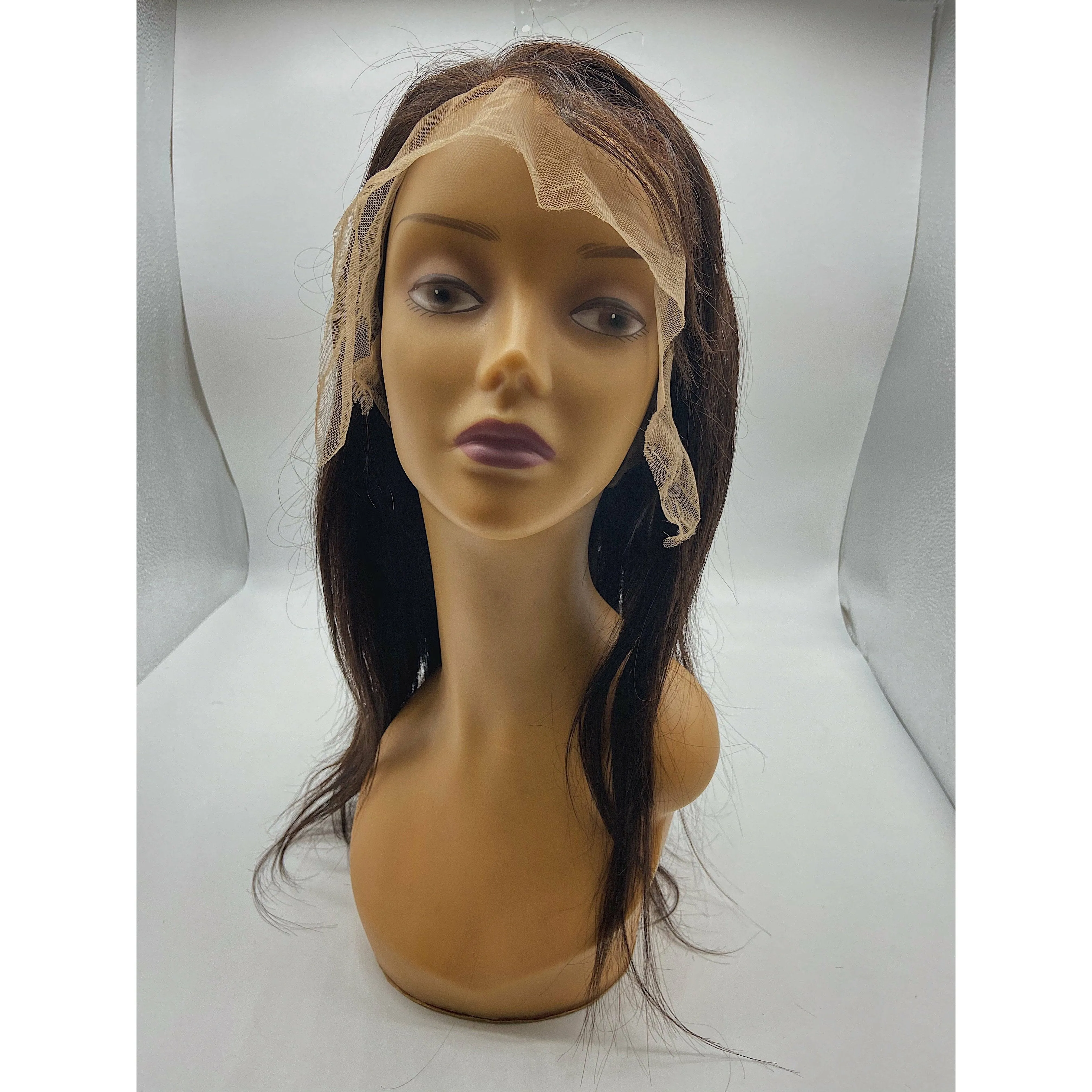 RIO Full Lace Human Hair Wig Straight  Natural Black -16''