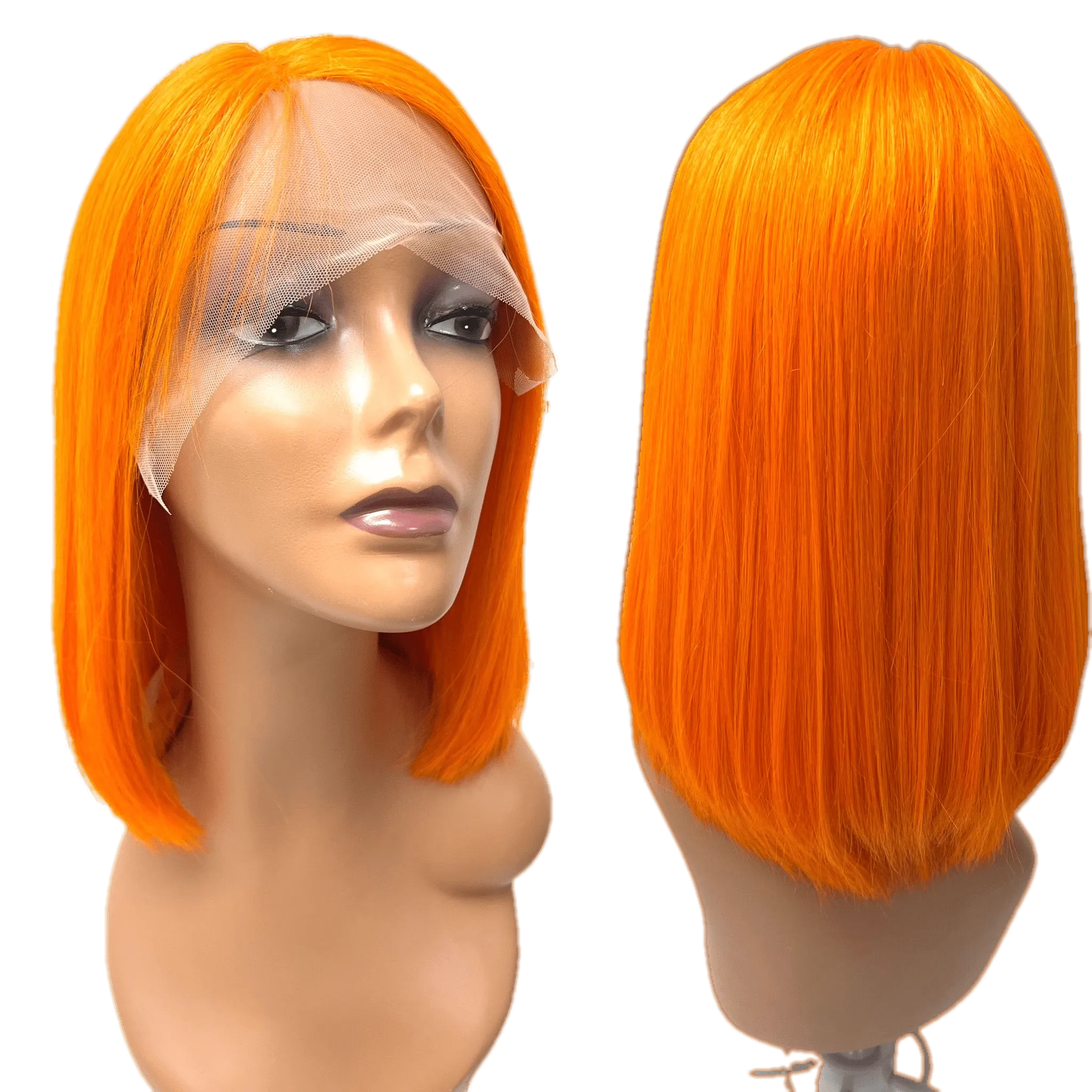 RIO Lace Front U Part Human Hair Bob Wig Straight