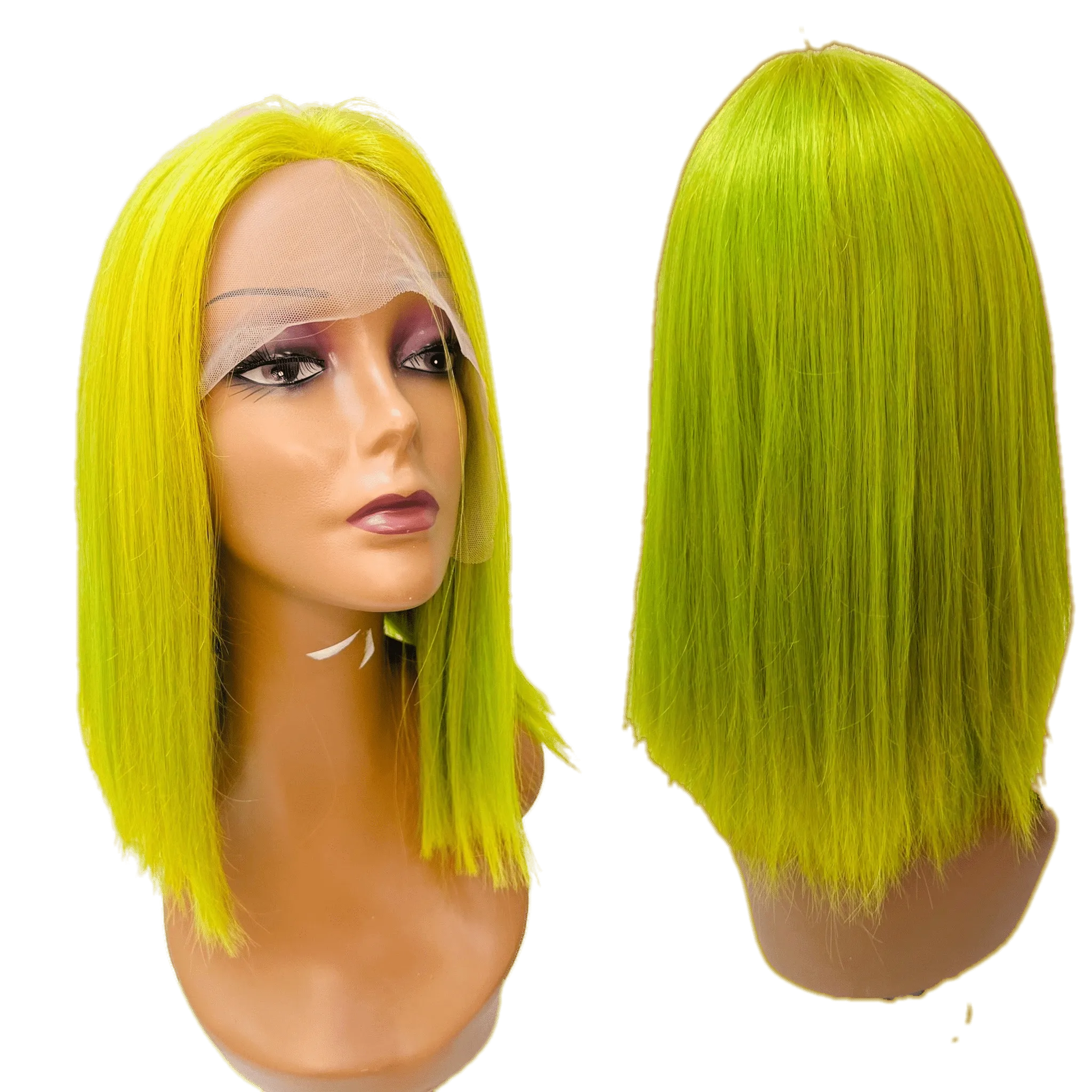 RIO Lace Front U Part Human Hair Bob Wig Straight