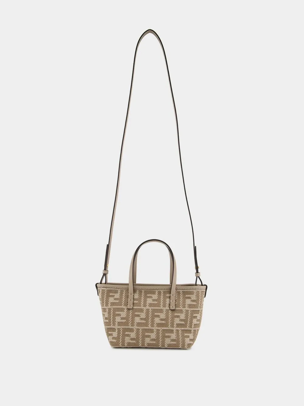 Roll Mini Dove Grey FF Jacquard Mini Bag