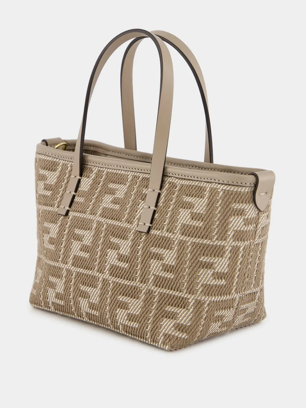 Roll Mini Dove Grey FF Jacquard Mini Bag
