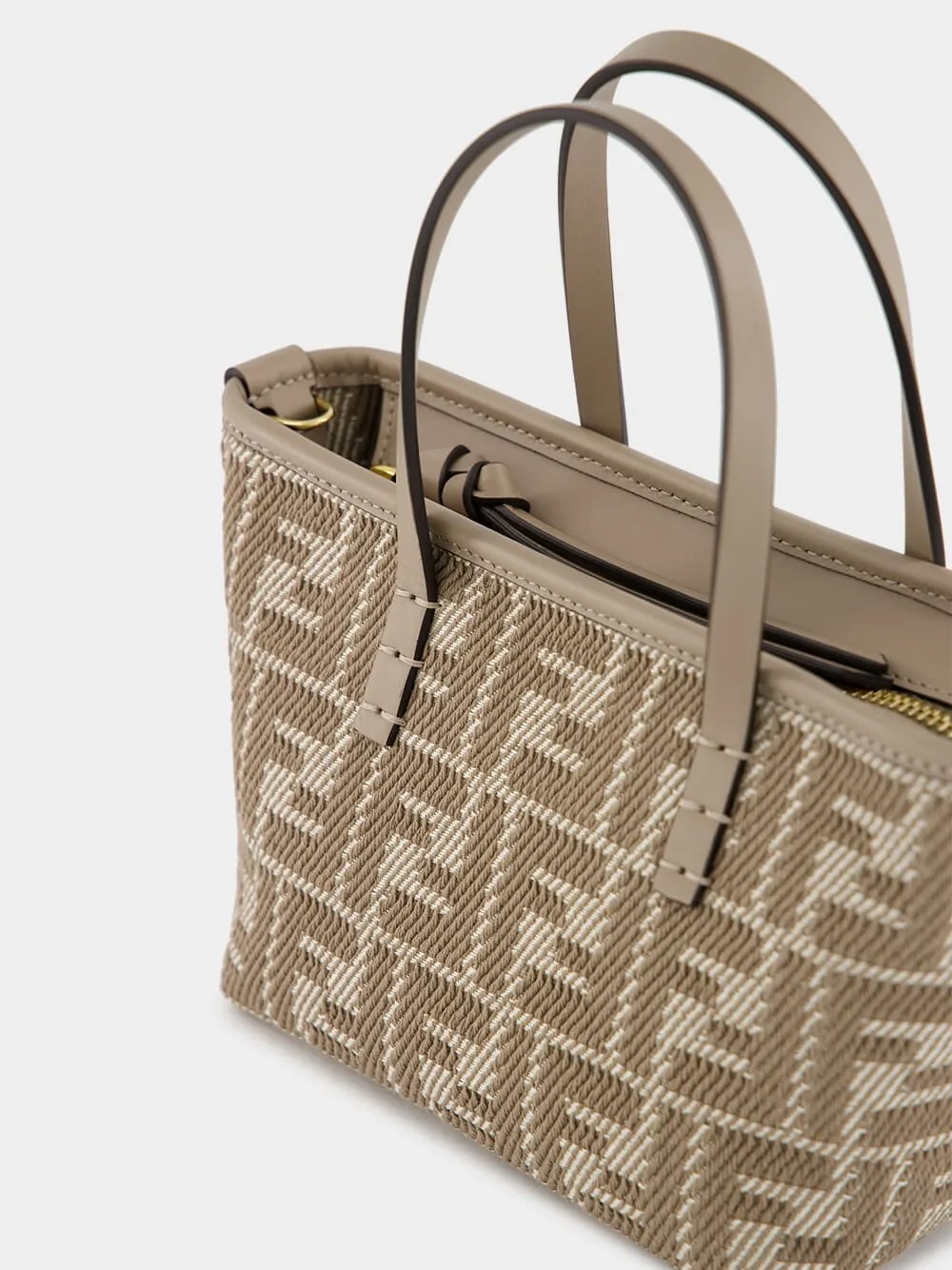 Roll Mini Dove Grey FF Jacquard Mini Bag