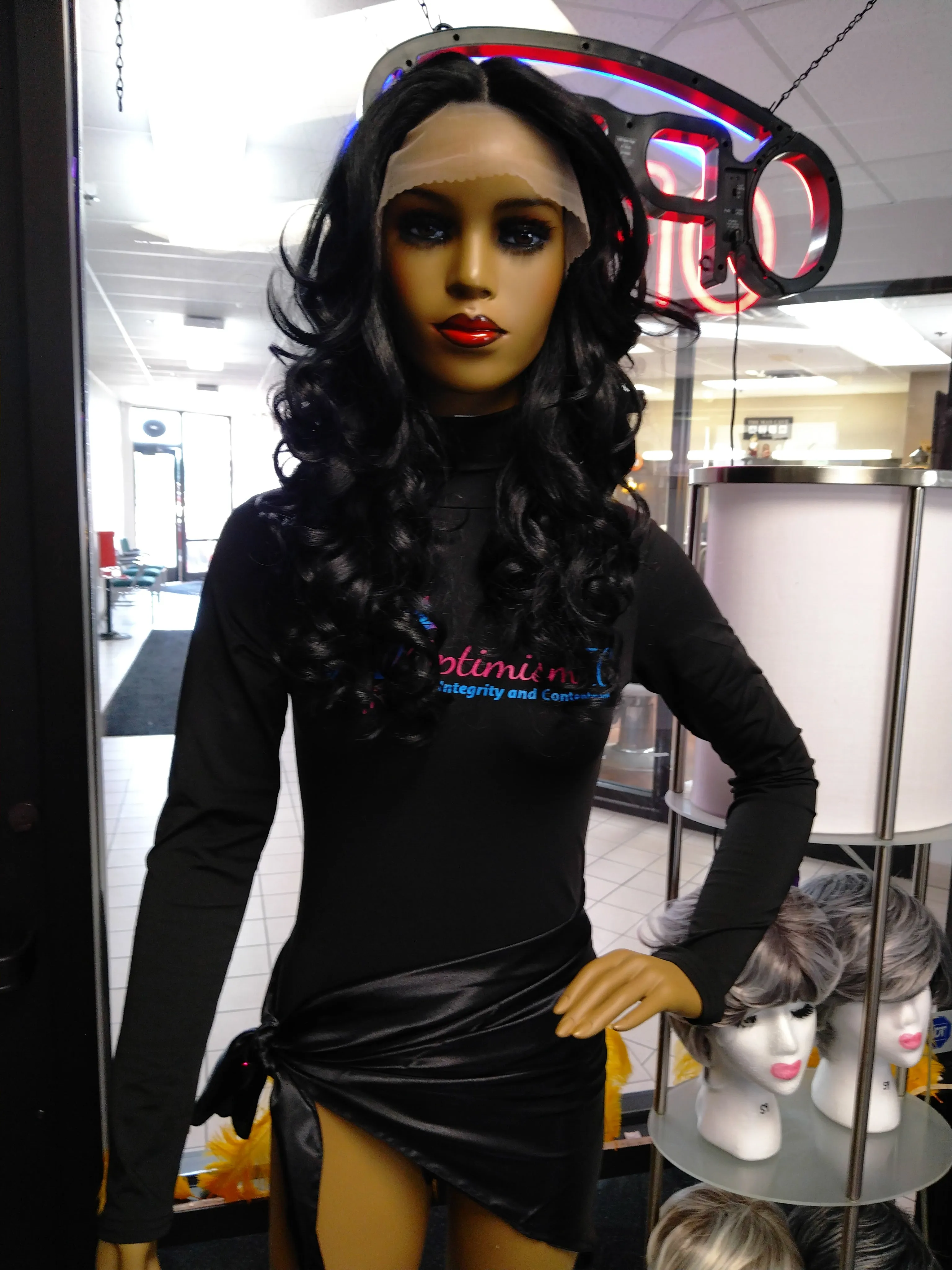 Roshelle HD Lace Synthetic Curly 28-inch Lace front Wigs $69