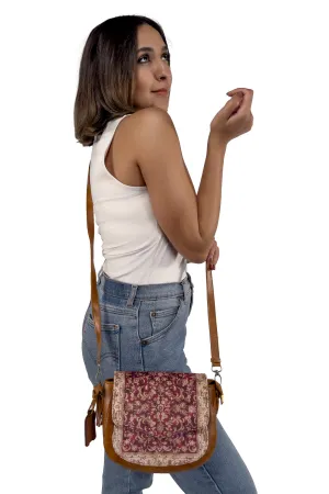 Ruby Tapestry Sofia Crossbody Bag