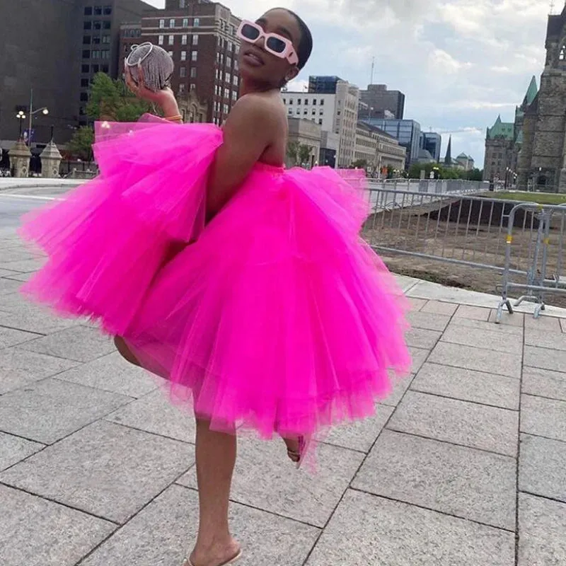 Ruffles Short Tulle Dress