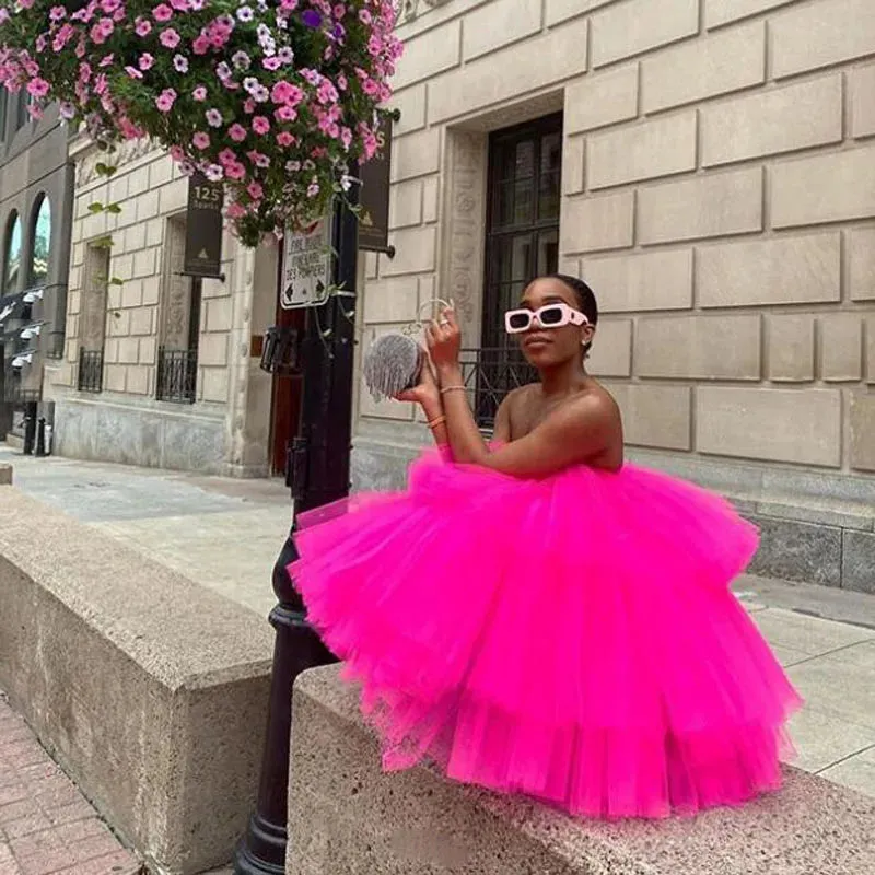 Ruffles Short Tulle Dress