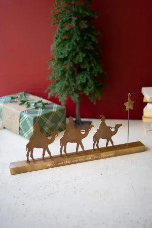 Rustic Metal Wise Men with Star