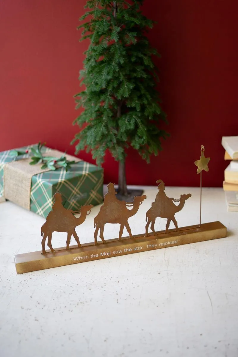 Rustic Metal Wise Men with Star
