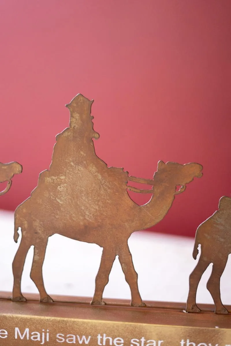 Rustic Metal Wise Men with Star