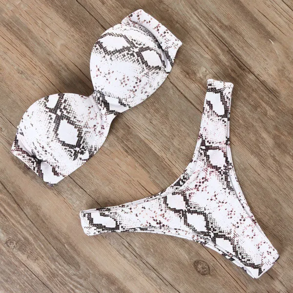 RUUHEE Bikini Swimwear Women Swimsuit 2021 Leopard Brazilian Bikini Set Push Up Bathing Suit Female Summer Beach Wear Biquini
