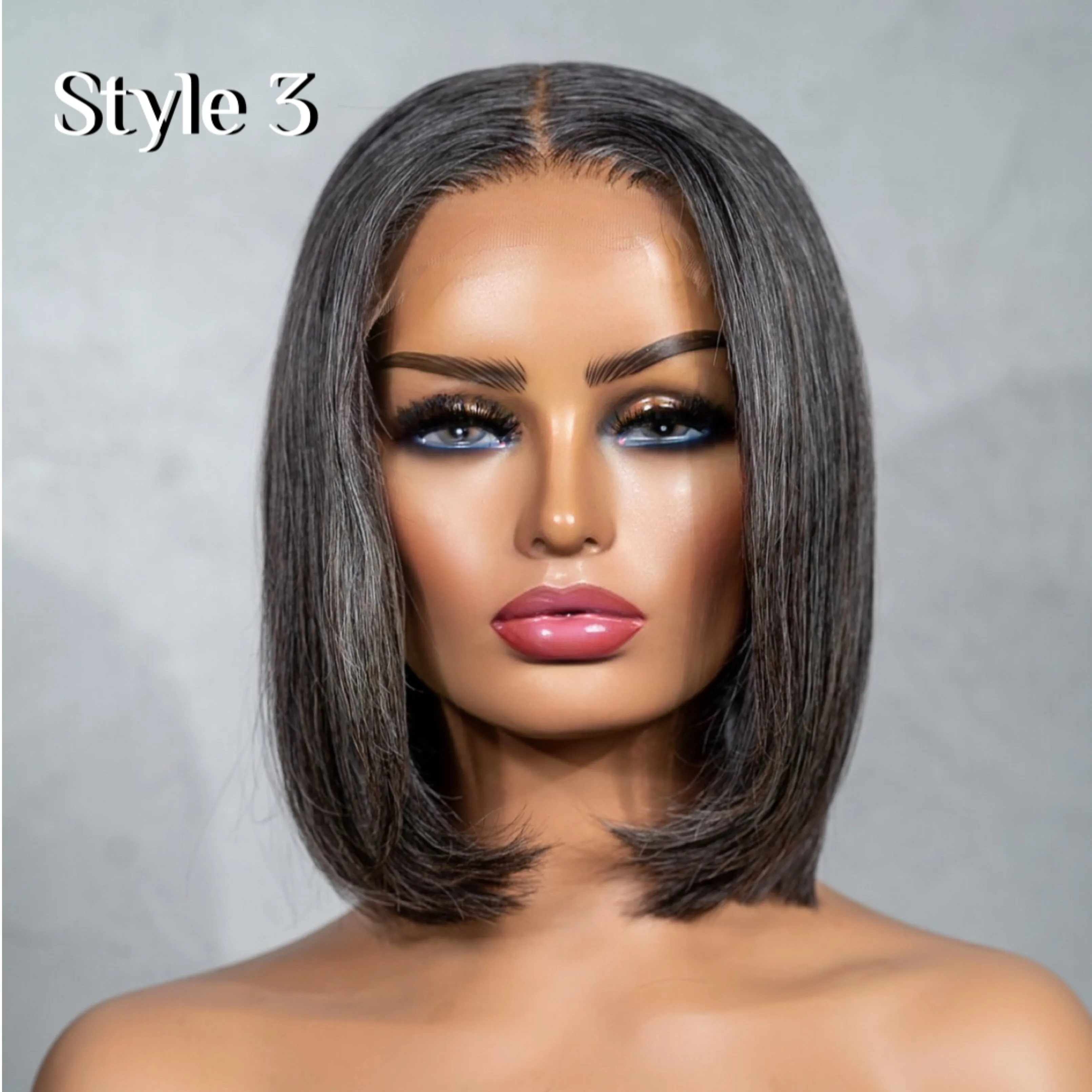 Salt & Pepper - 14" Glueless 5x5 Closure Wig