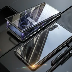 Samsung magnetische gehärtete Glas-Doppelseitige Handyhülle