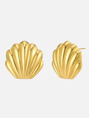 Sancia Shell Earrings - Gold
