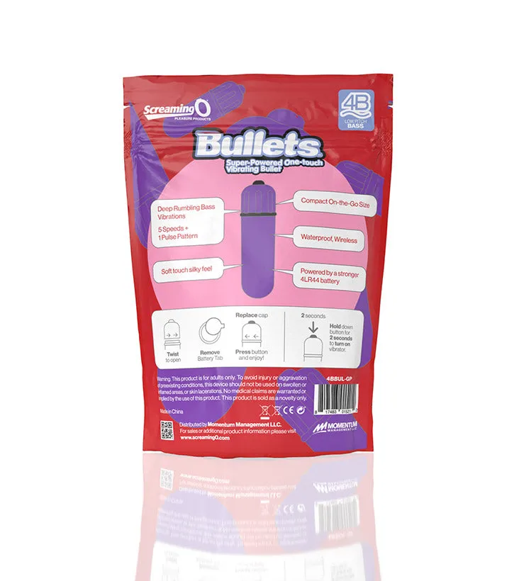Screaming O® 4B Vibrating Bullet Grape