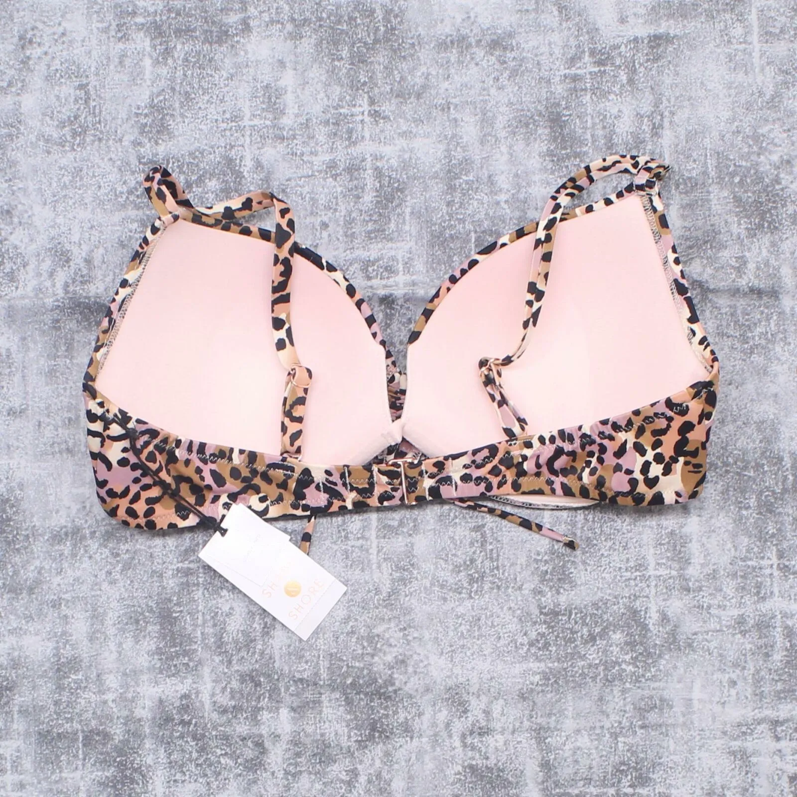 Shade & Shore Women's Lightly Lined Tie Front Bikini Top