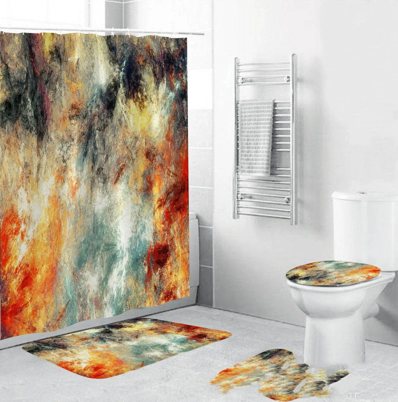 Shower curtain shower cover waterproof shower curtain fabric