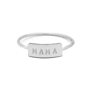Silver Mama Bar Ring
