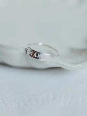 Silver Mama Bar Ring