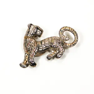 Silver Panther Brooch