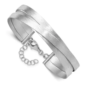 Sterling Silver Distressed Finish Bangle