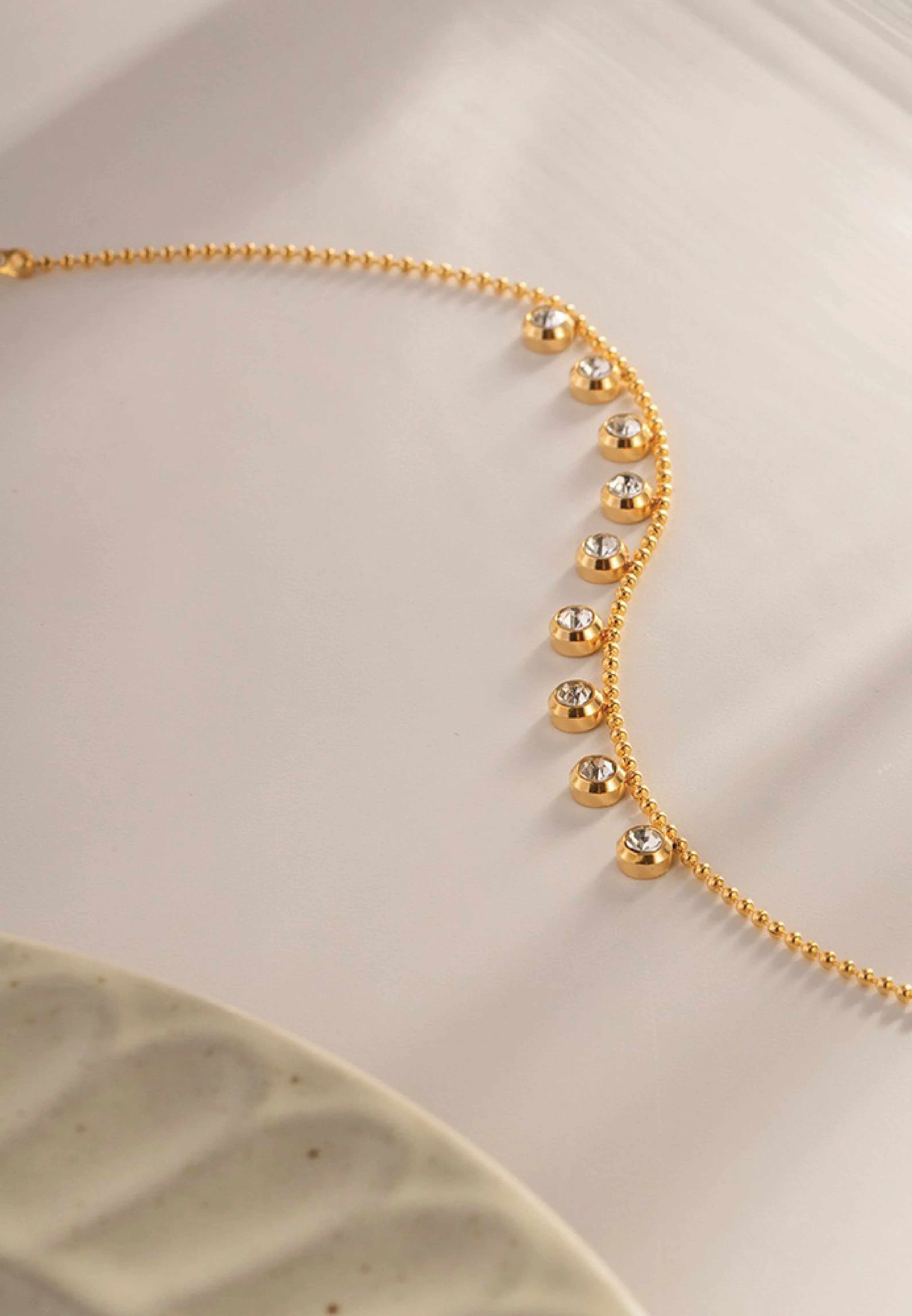 Sterre Cascade Charm Bracelet in Gold